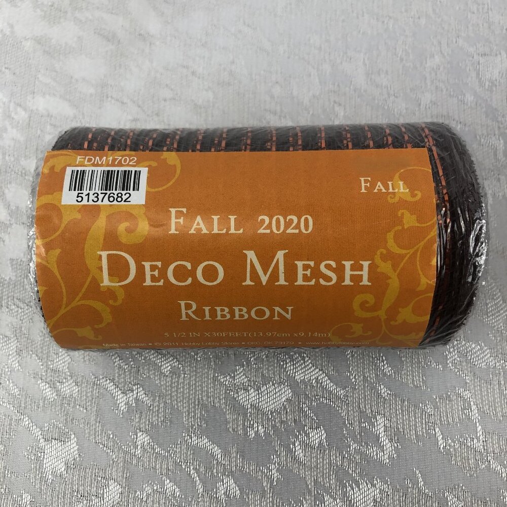 Halloween Ribbon Bundle 5 Spools Decorative Mesh & Craft Ribbon NWT - Picture 5 of 11